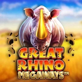 Great Rhino Megaways slot visual from Pragmatic Play available on realzcasinoo.ca