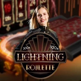 Live Casino logo of Lightning Roulette from Evolution at Realz Casino